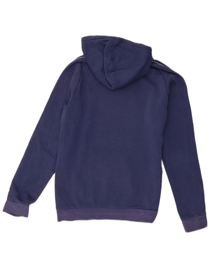 Adidas Mens Hoodie Jumper Medium Blue Cotton