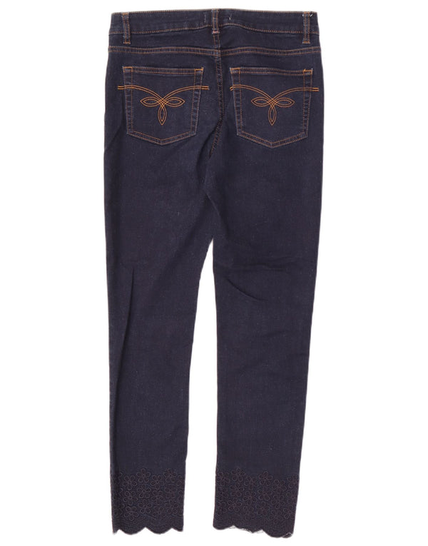 Ted Baker Womens Slim Jeans W28 L26 Navy Blue Floral