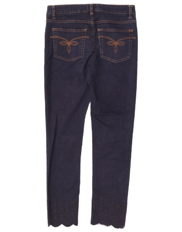 Ted Baker Womens Slim Jeans W28 L26 Navy Blue Floral