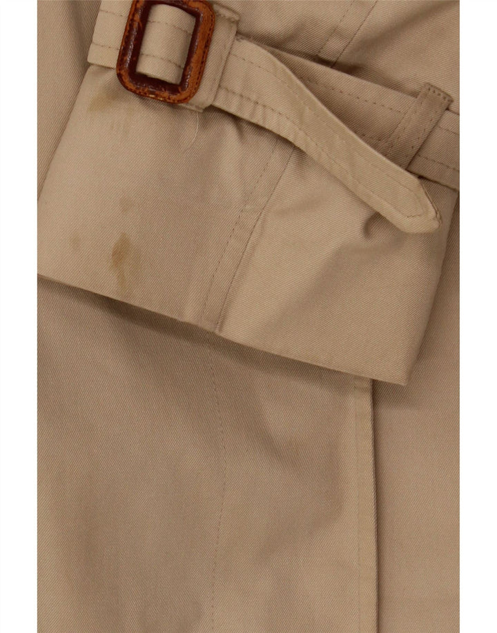 AQUASCUTUM Womens Trench Coat UK 14 Medium Beige