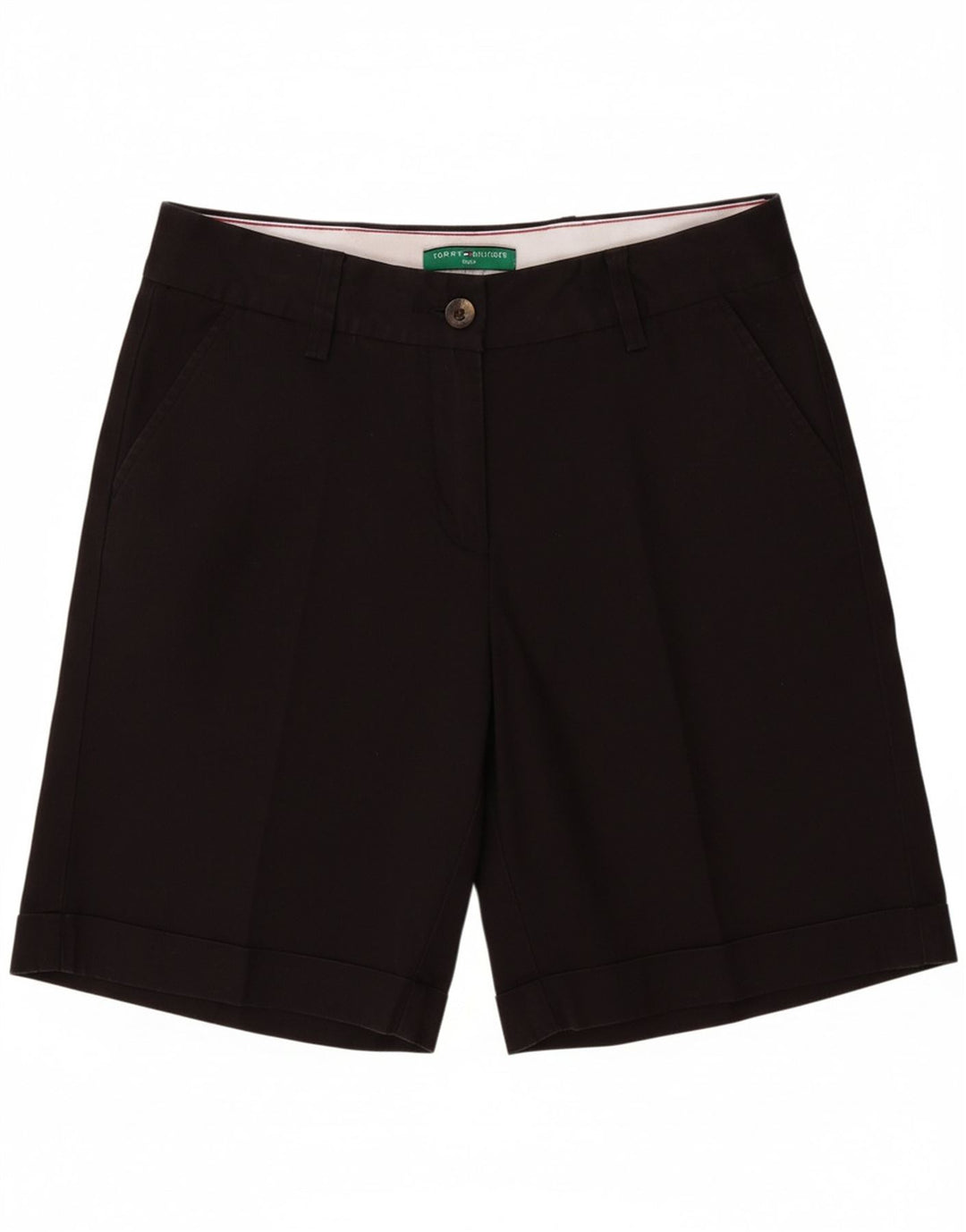 TOMMY HILFIGER Womens Chino Shorts W30 Medium Black
