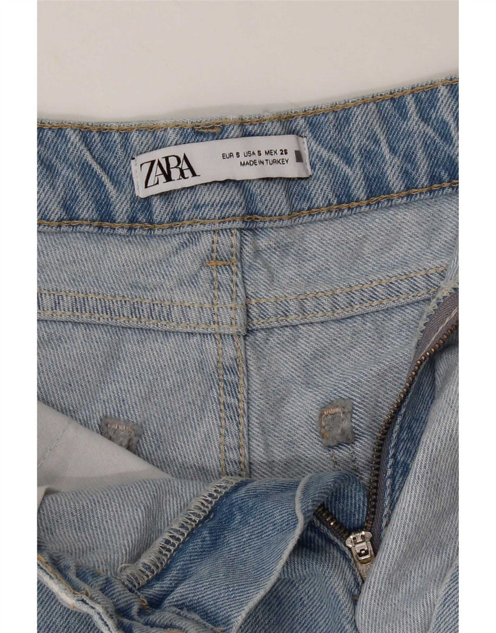 Zara Womens Denim Shorts Small W26 Blue