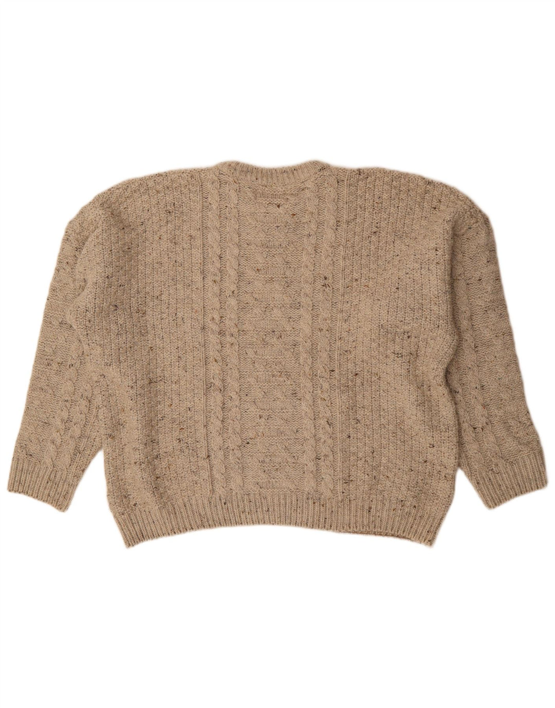 Tenson Mens Boat Neck Jumper Sweater 3XL Beige Flecked