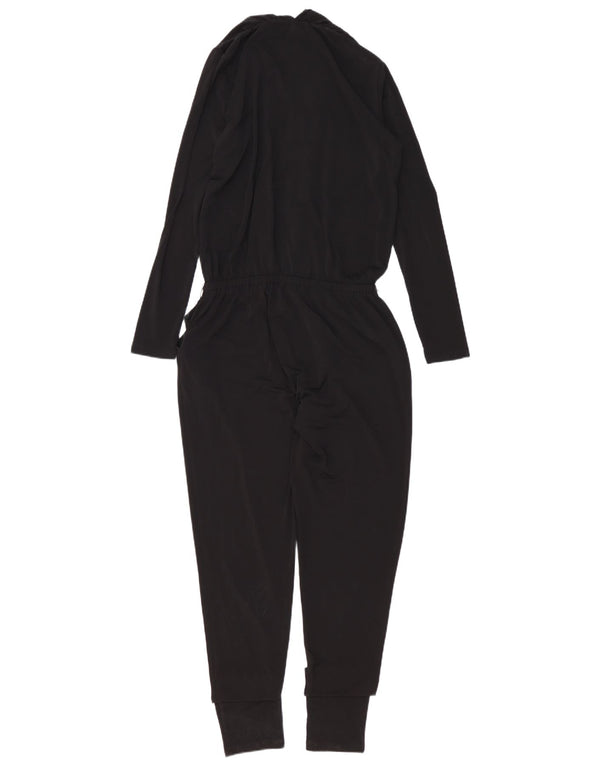 MICHAEL KORS Womens Oversized Jumpsuit UK 10 Small Black Synthetic