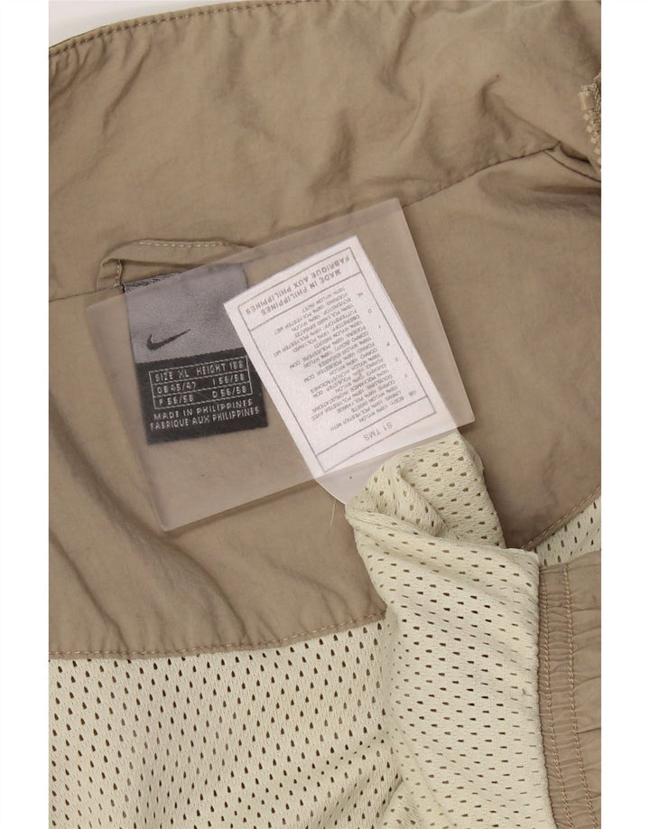 Nike Mens Bomber Jacket UK 45/47 XL Khaki Nylon