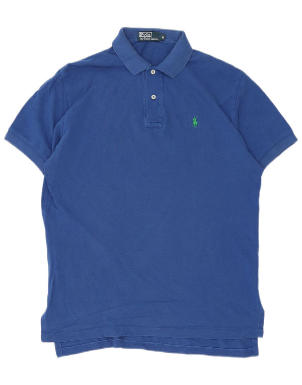 Polo Ralph Lauren Mens Polo Shirt Medium Blue Cotton