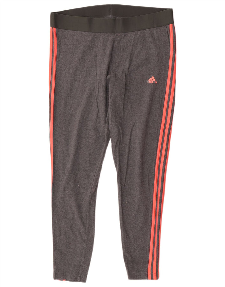 Adidas Womens Leggings XL Grey Cotton