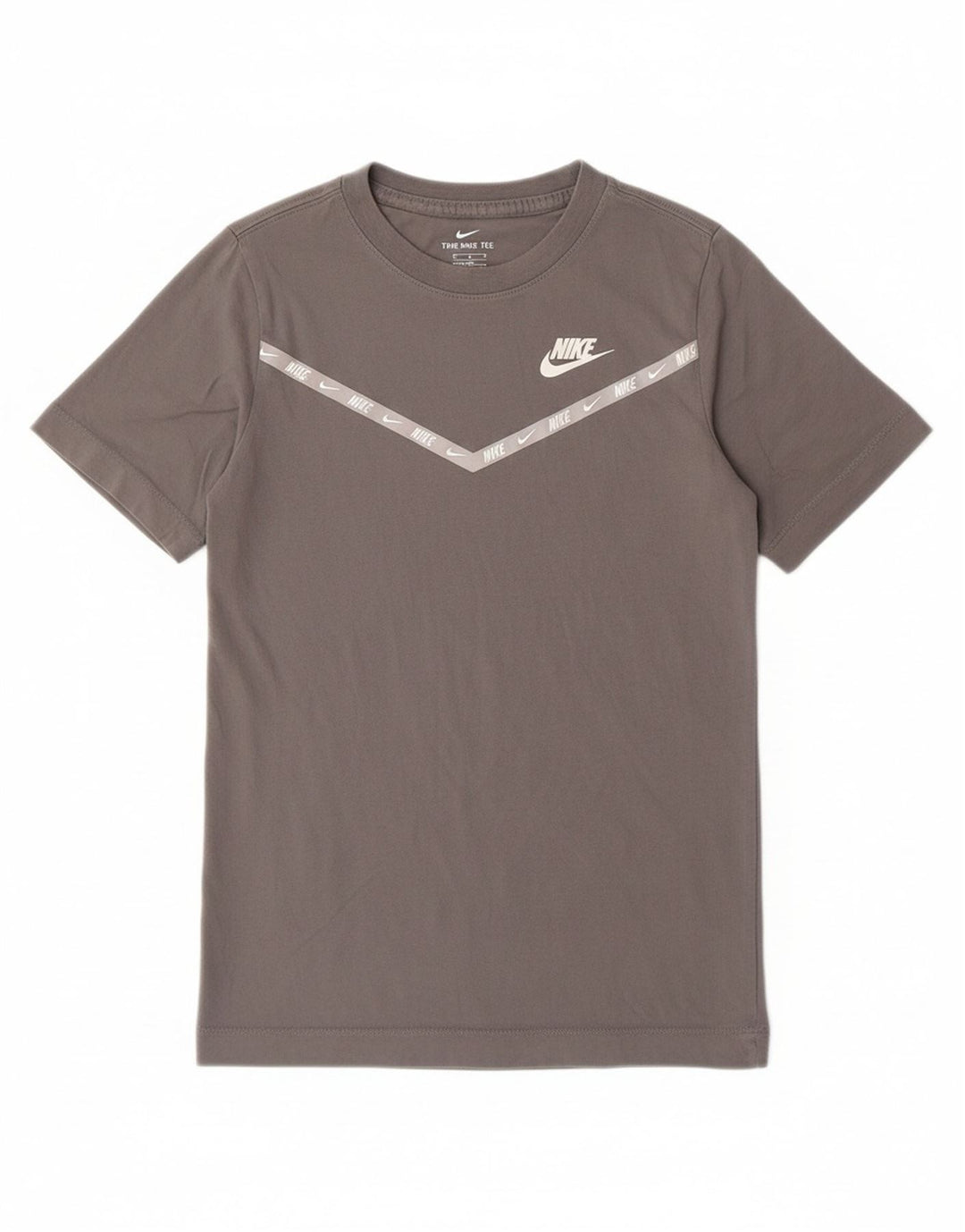 NIKE Boys T-Shirt Top 10-11 Years Medium Grey Cotton