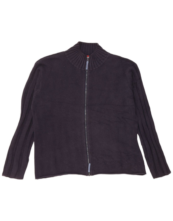 Diadora Mens Cardigan Sweater XL Navy Blue Cotton