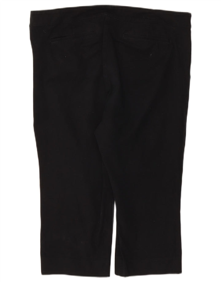 CHAPS Womens Straight Capri Trousers US 16 2XL W38 L19 Navy Blue Cotton