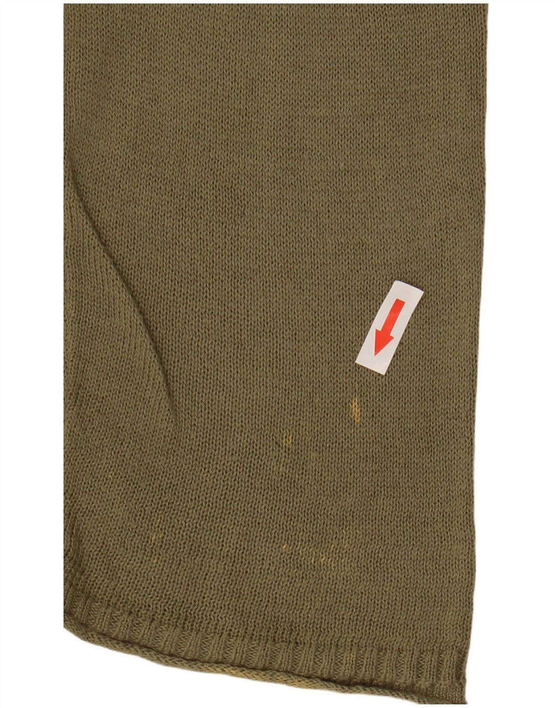 Cos Mens Crew Neck Jumper Sweater Large Khaki Cotton