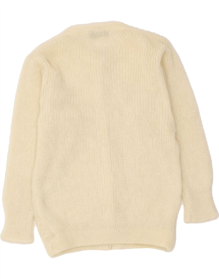 MILAR Womens Cardigan Sweater UK 10 Small Off White Vintage MILAR and Second-Hand MILAR from Messina Hembry 