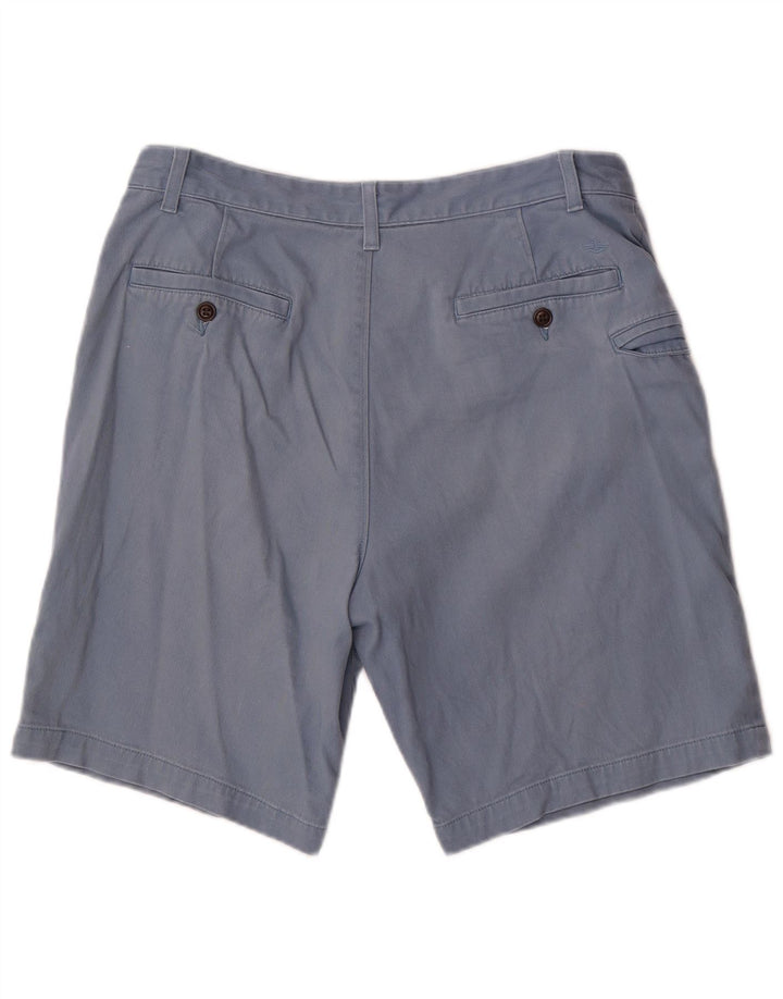 Dockers Mens Cargo Shorts W34 Large Blue Cotton