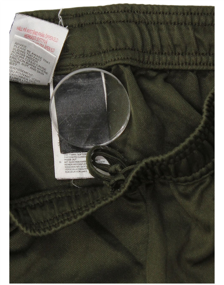 ADIDAS Boys Tracksuit Trousers 13-14 Years  Khaki Polyester