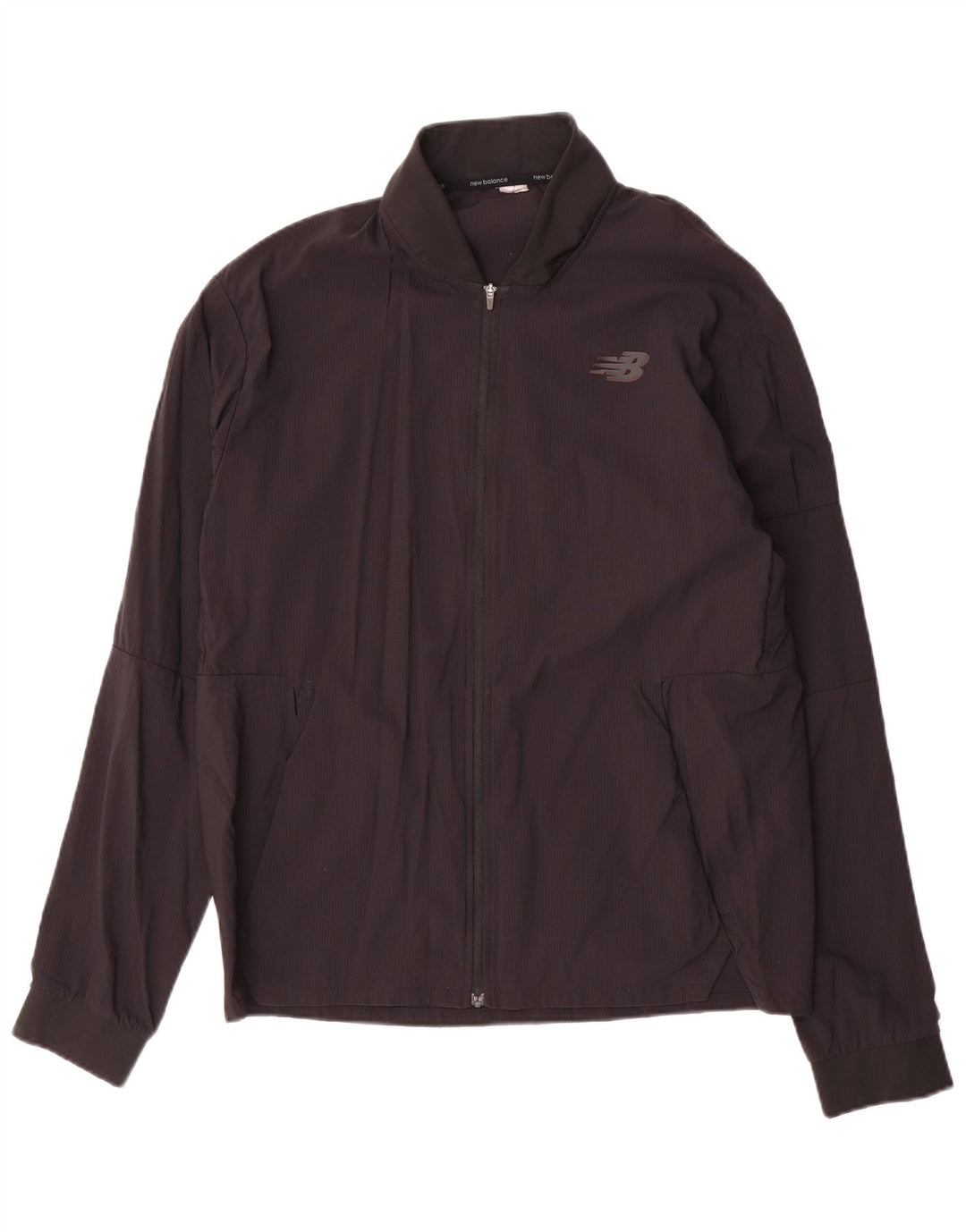 NEW BALANCE Mens Tracksuit Top Jacket Medium Black