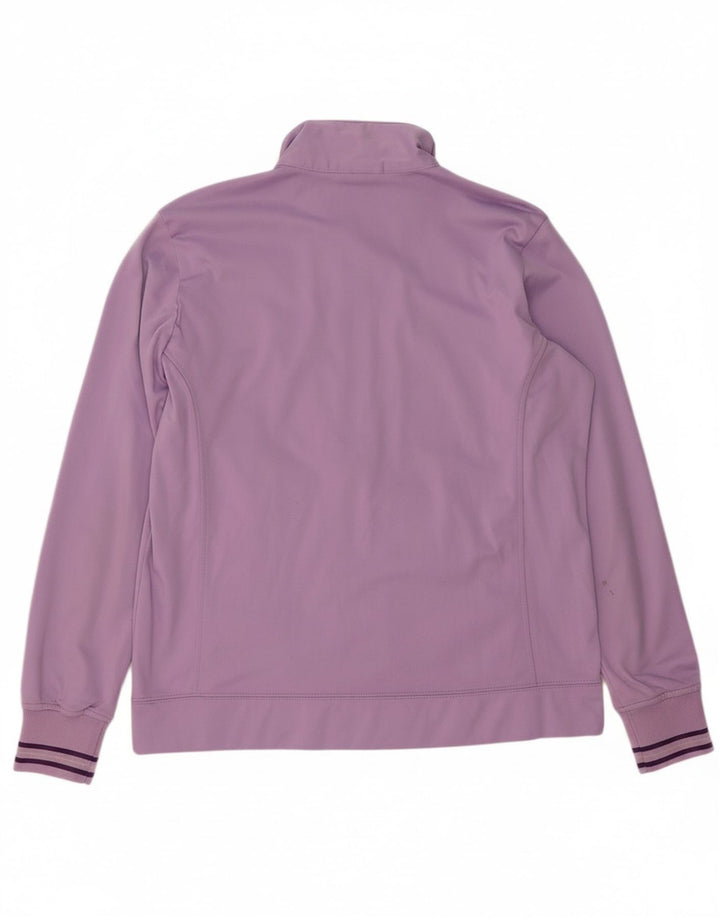 CHAMPION Womens Tracksuit Top Jacket UK 14 Medium Purple Polyester