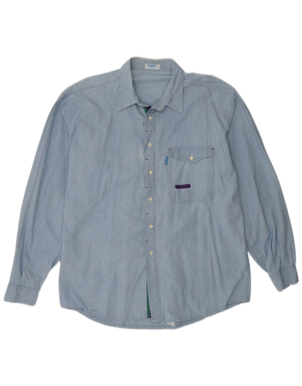 Carrera Mens Shirt XL Blue Cotton