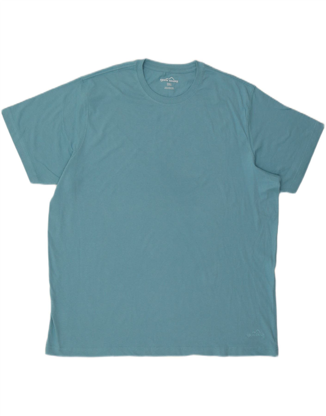 EDDIE BAUER Mens T-Shirt Top 2XL Blue Cotton