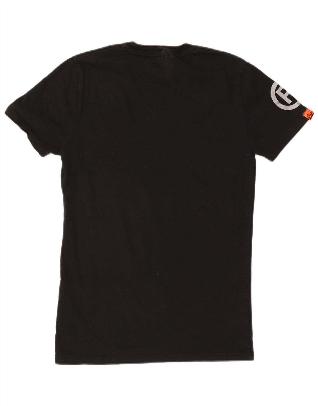 SUPERDRY Mens Graphic T-Shirt Top XS Black Cotton