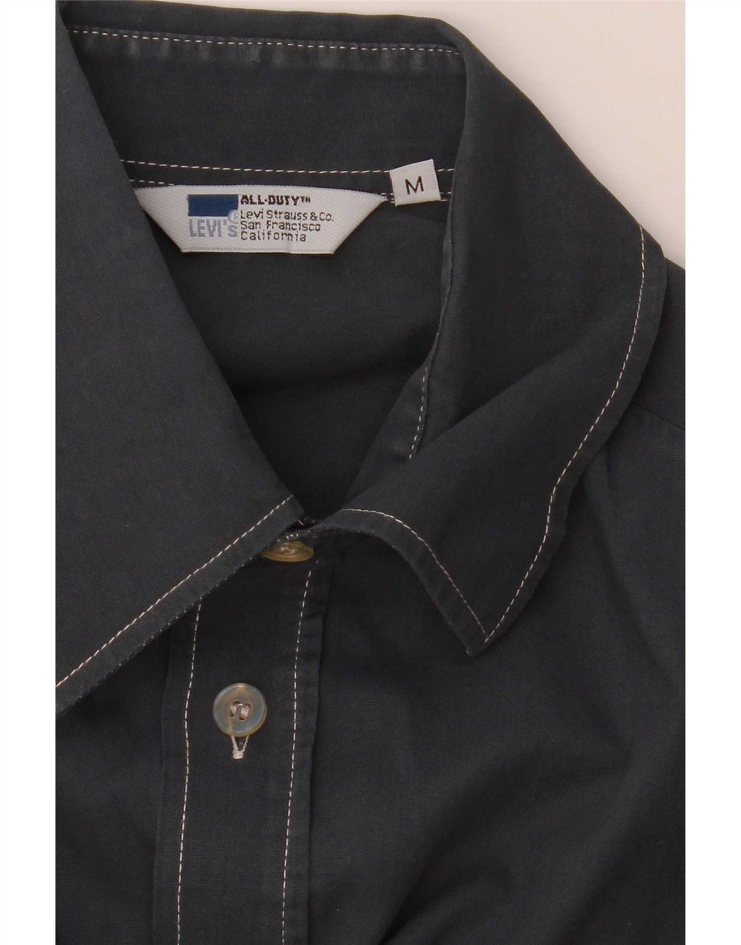 Levi's Mens Short Sleeve Shirt Medium Grey