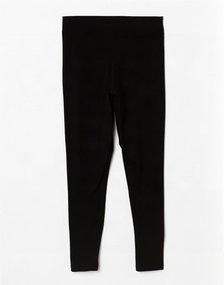 Puma Womens Leggings UK 12 Medium Black Cotton