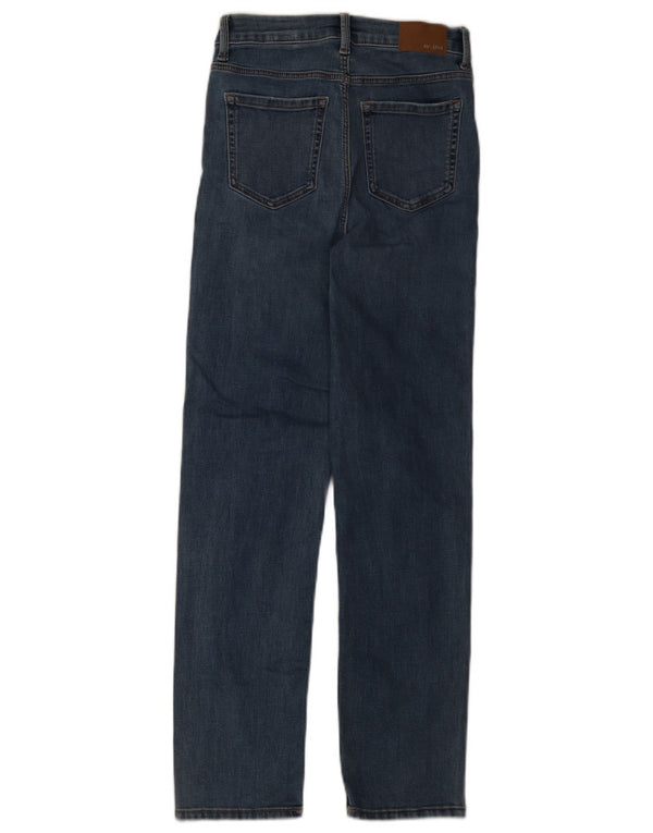 Marks & Spencer Womens Sienna Straight Jeans UK 8 Small W26 L28 Blue Cotton