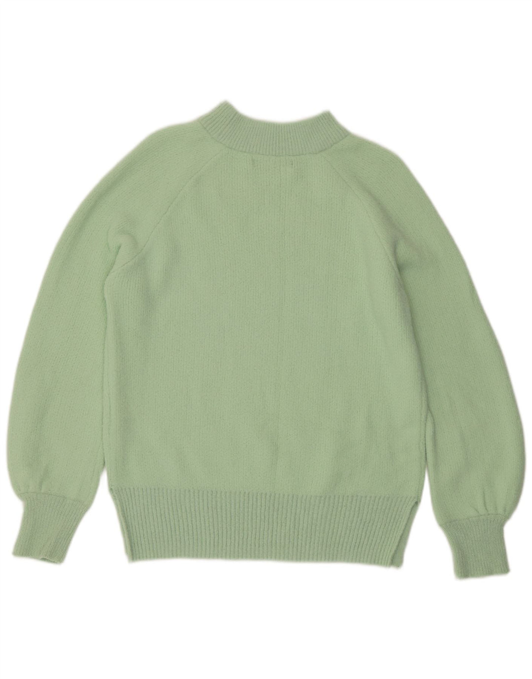 Marks & Spencer Womens Turtle Neck Jumper Sweater UK 10 Small Green