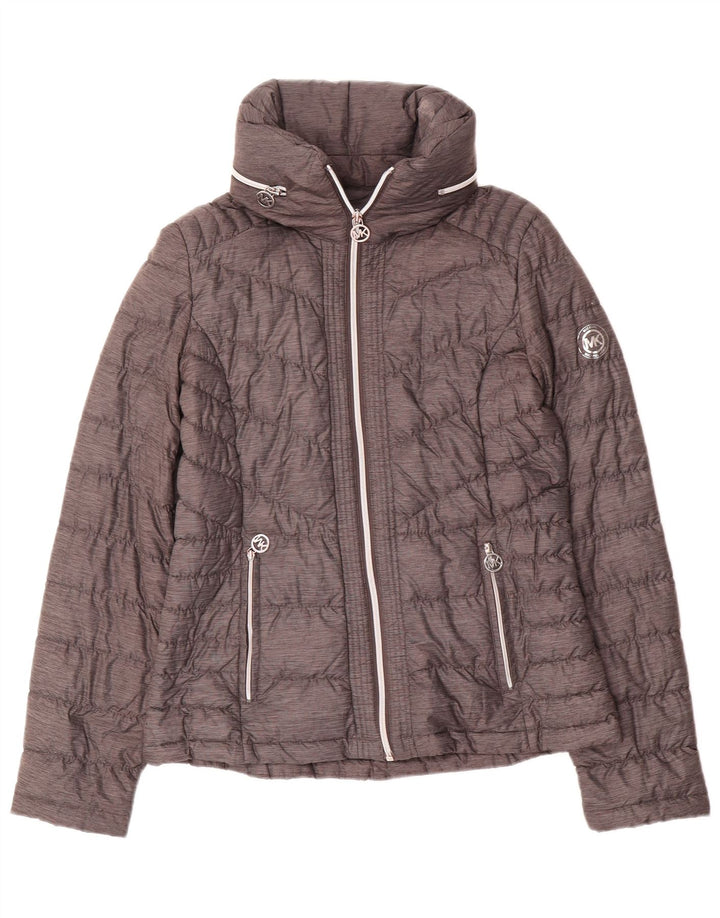 Michael Kors Womens Padded Jacket UK 10 Small Grey Nylon