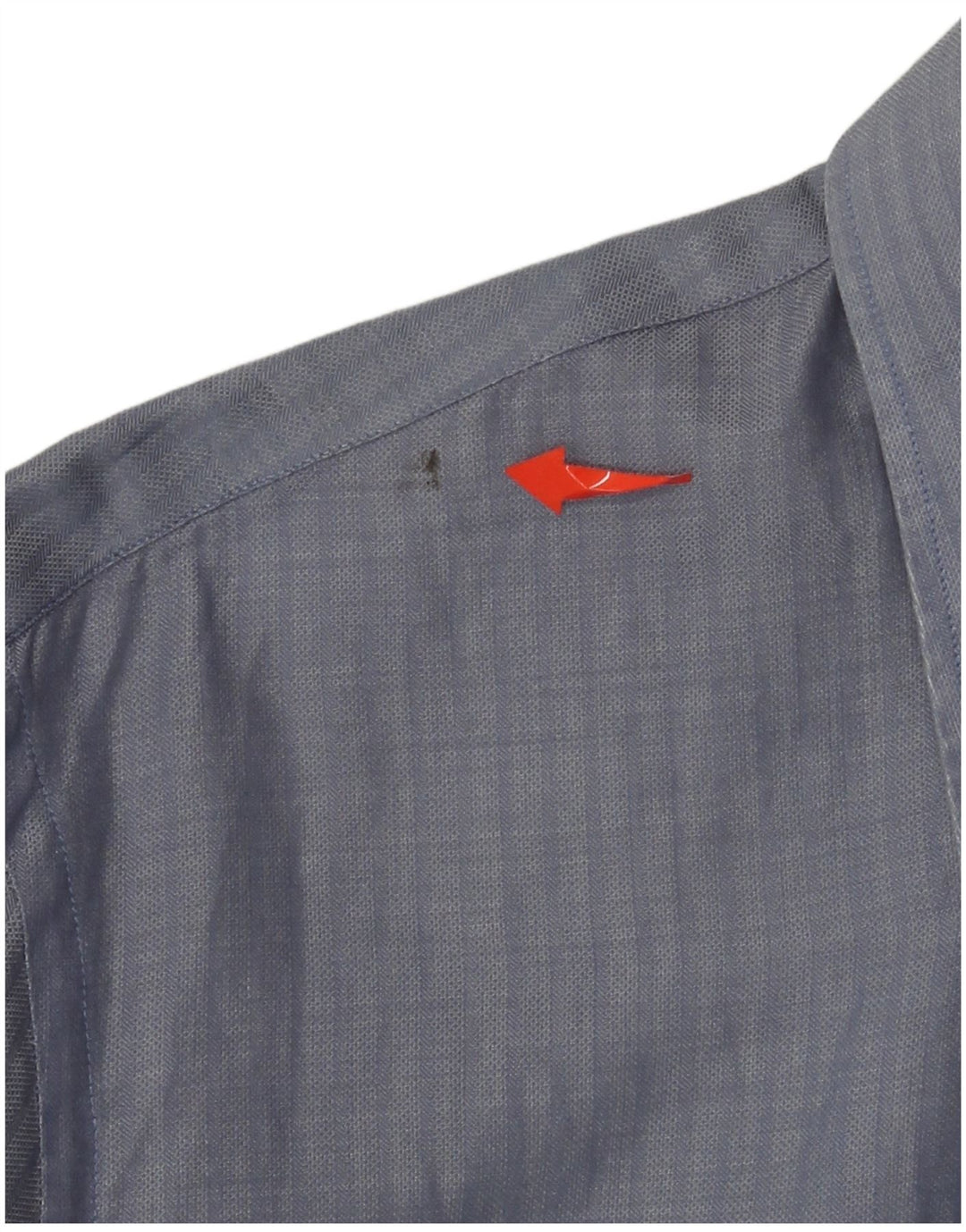 Armani Jeans Mens Shirt Large Blue Striped Cotton