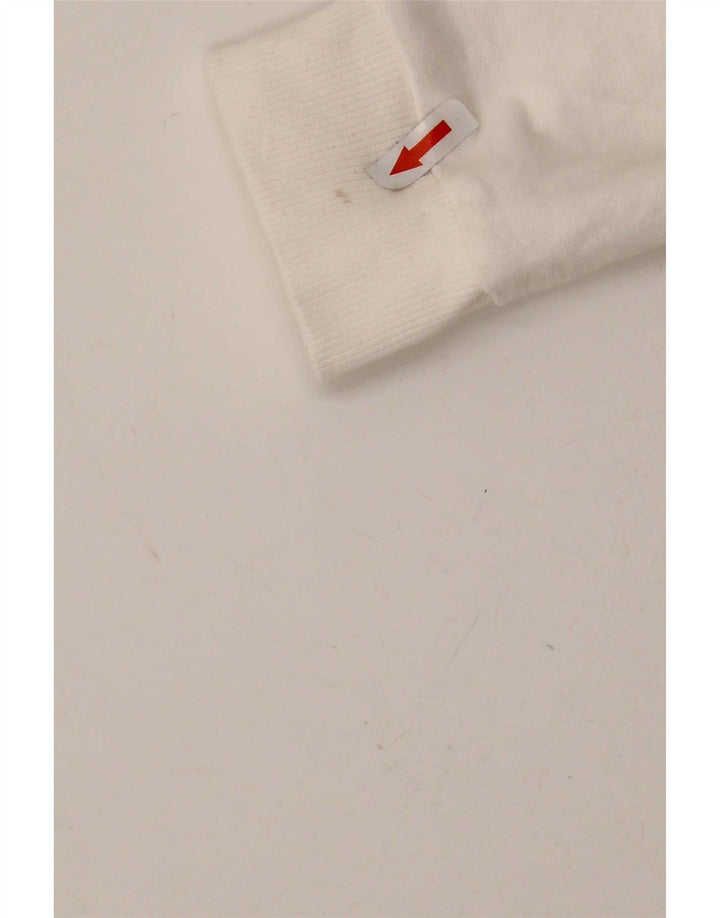 Zara Mens Trafaluc Graphic Sweatshirt Jumper Medium White Colourblock
