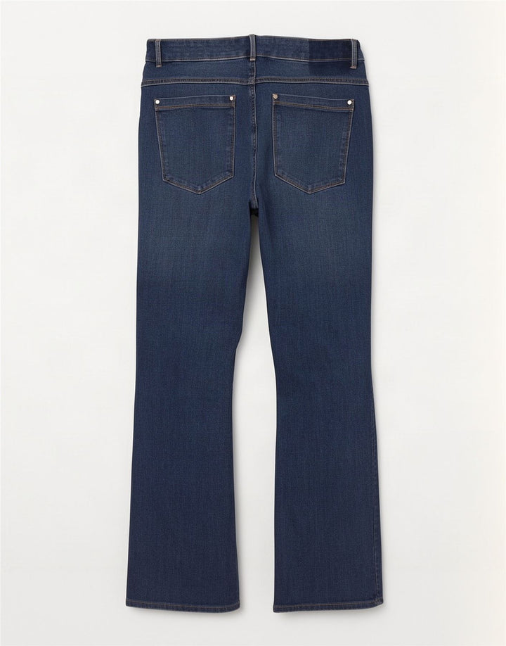 Marks & Spencer Womens Magic Slim Flared Jeans UK 16 Large 35 L28 Blue