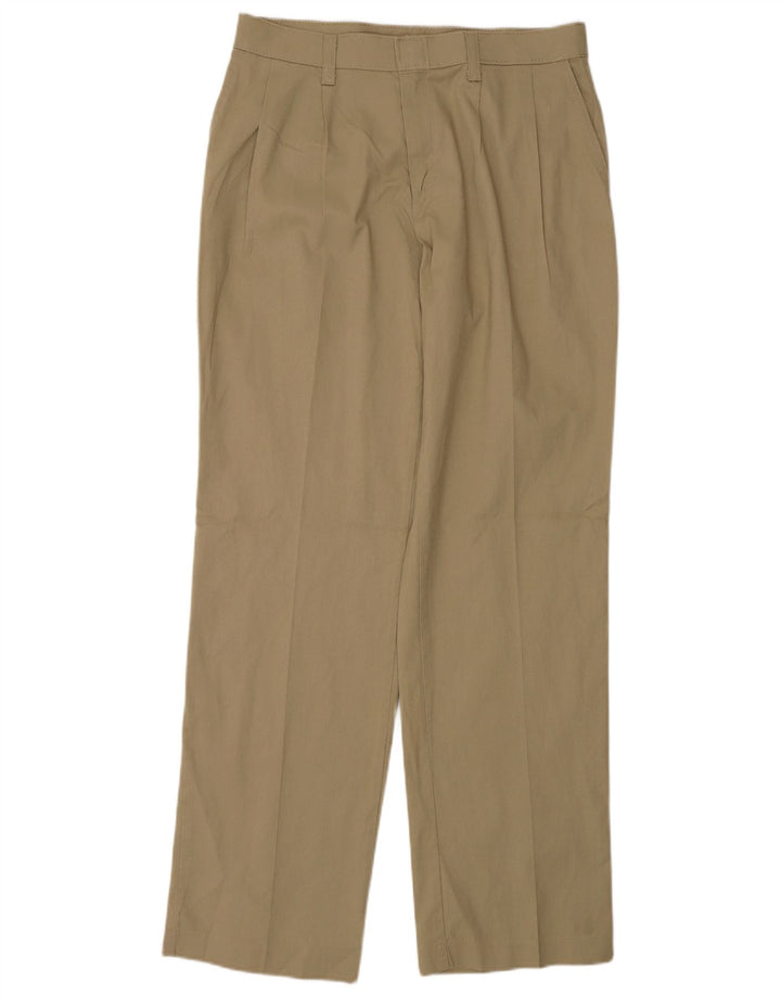 DICKIES Womens Pegged Chino Trousers US 8 Medium W30 L31 Beige Polyester
