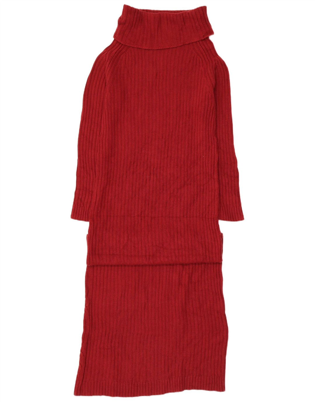 Simona Barbieri Womens Twin-Set Roll Neck Jumper Dress UK 12 Medium Red