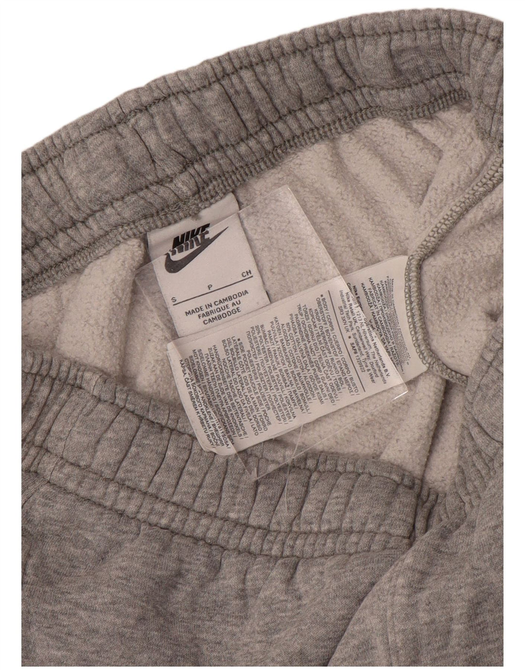 NIKE Mens Tracksuit Trousers Joggers Small  Grey Colourblock Cotton