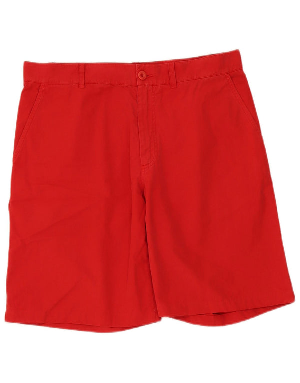 Sergio Tacchini Mens Chino Shorts IT 48 Medium W32  Red Cotton