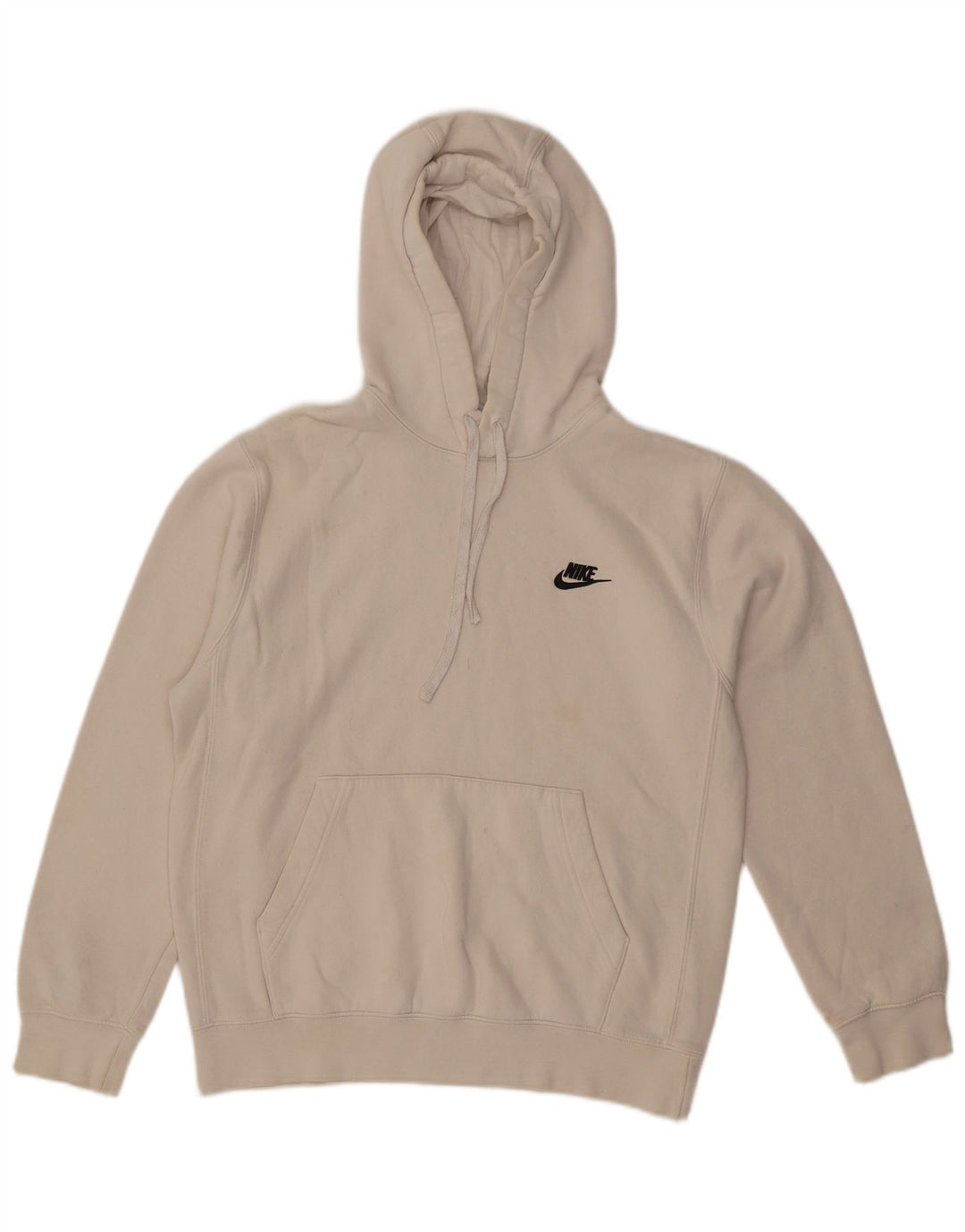 Nike Mens Hoodie Jumper Small White Cotton