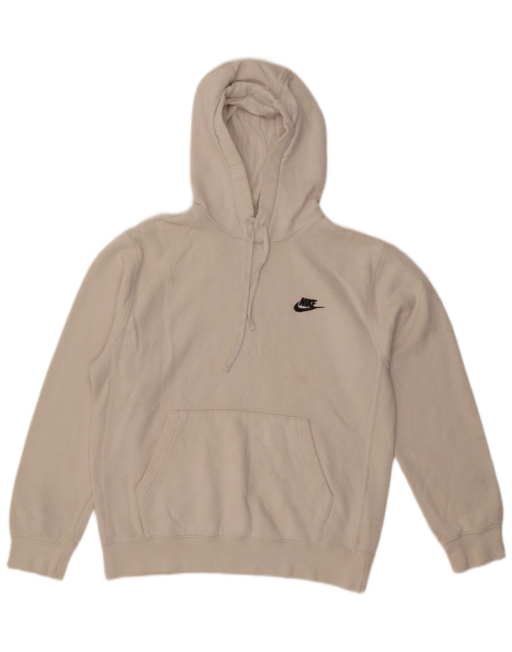 Nike Mens Hoodie Jumper Small White Cotton