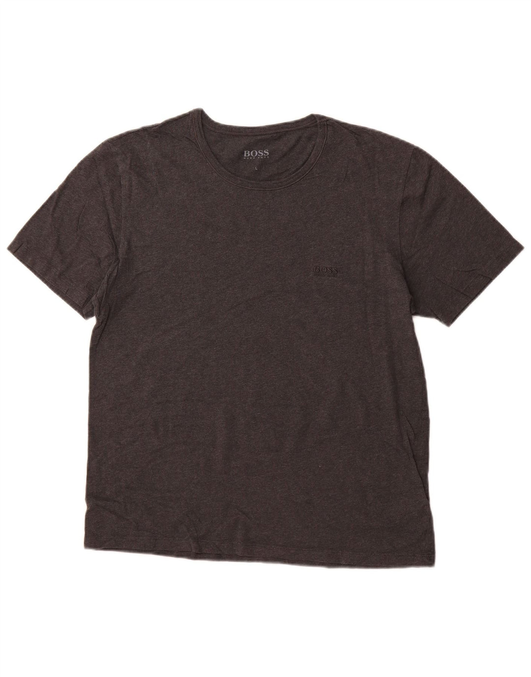 HUGO BOSS Womens T-Shirt Top UK 16 Large Grey Cotton