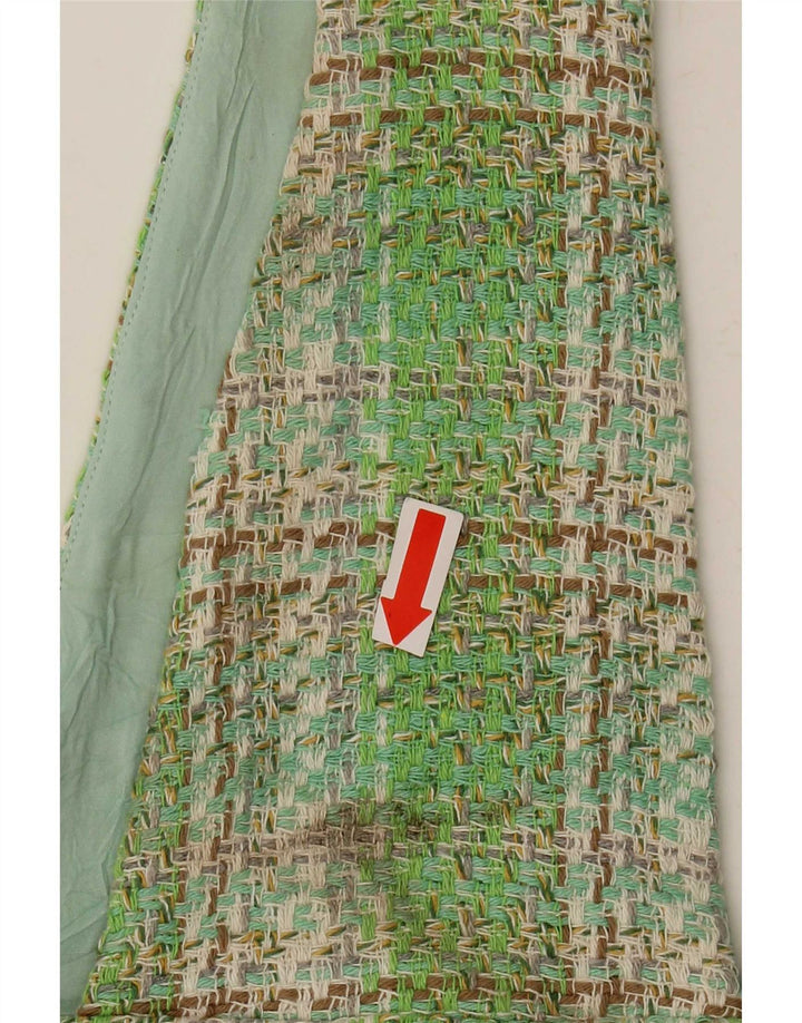 Zara Womens Dungarees Skirt Large W30 Multicoloured Check Polyester