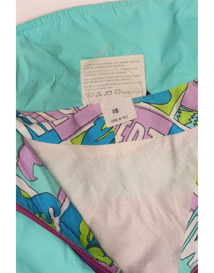 Sorry Womens Graphic Anorak Jacket IT 46 Large Multicoloured Retro