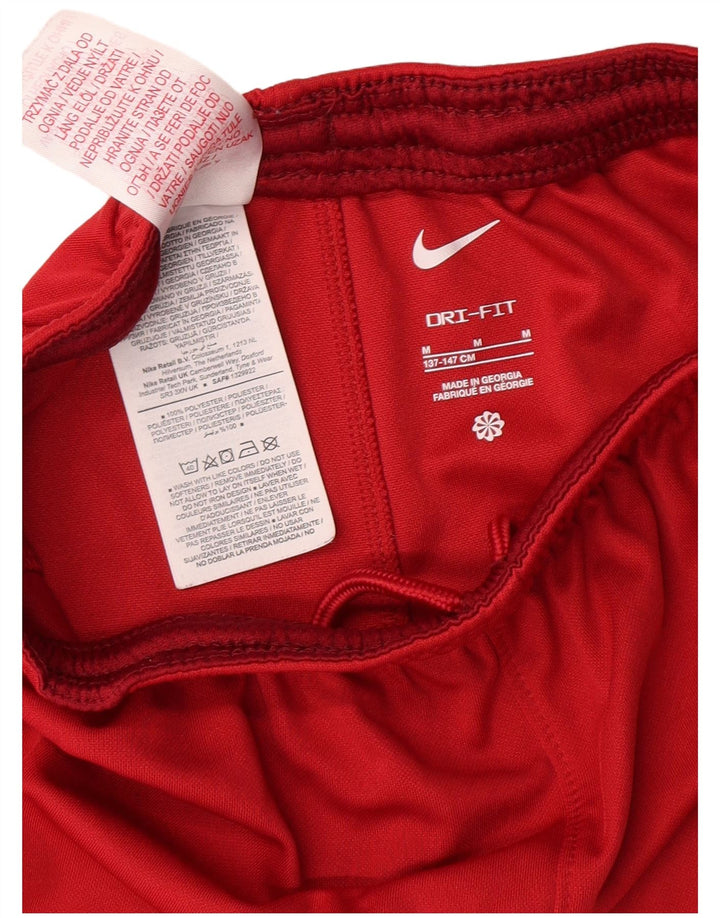 NIKE Boys Liverpool Sport Shorts 10-11 Years Medium Red Polyester