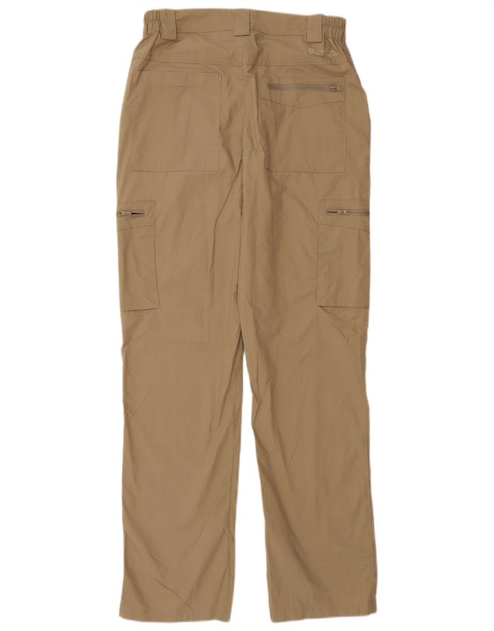FAT FACE Mens Straight Cargo Trousers W28 L32 Beige Polyester