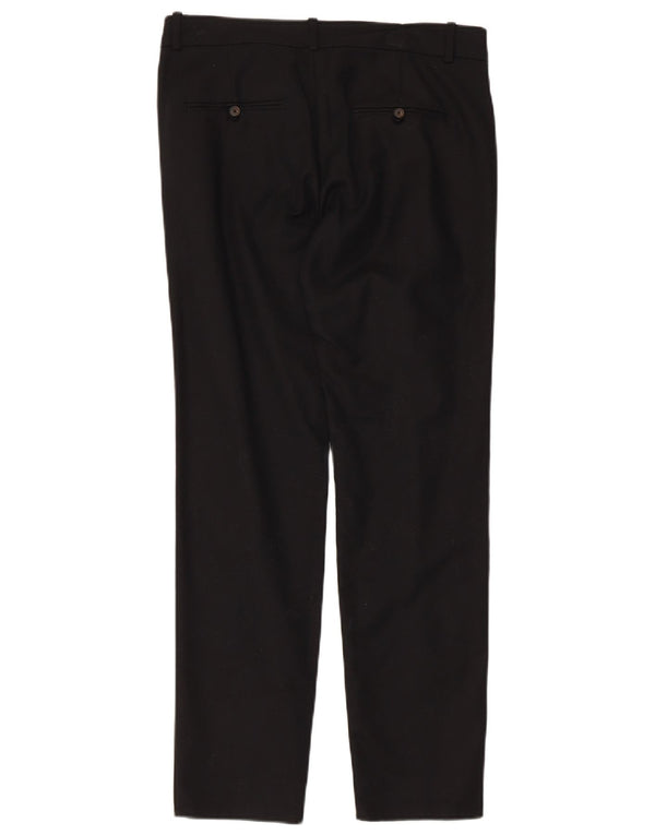 Zara Womens Straight Chino Trousers EU 36 XS W26 L27 Black