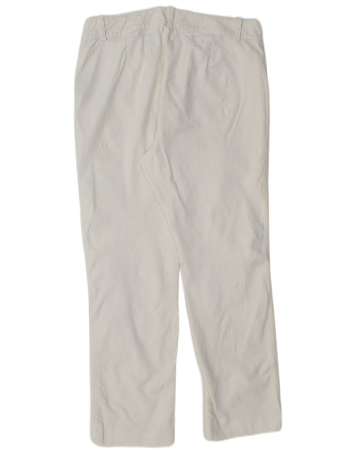RALPH LAUREN Womens Straight Casual Trousers US 12 Large W32 L27 White