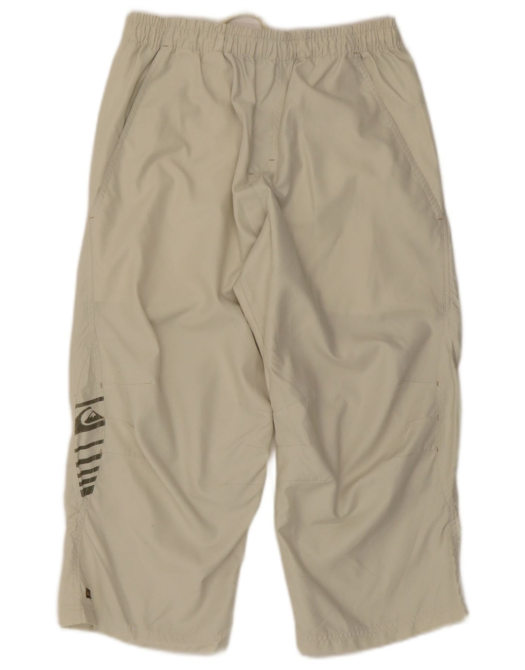 Quiksilver Mens Graphic Capri Tracksuit Trousers Small Beige Polyester