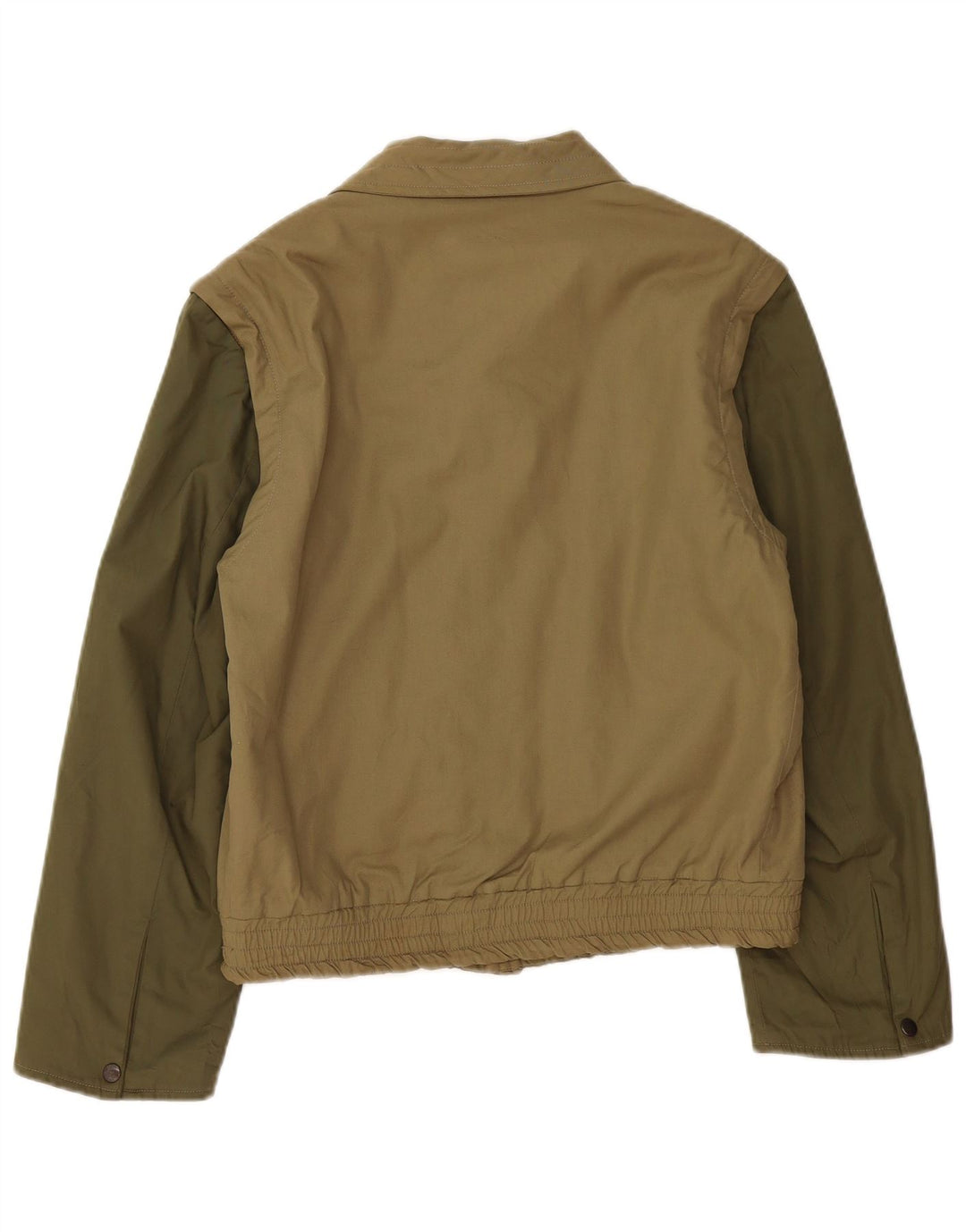 NINO DANIELI Womens Bomber Jacket UK 16 Large Khaki Colourblock