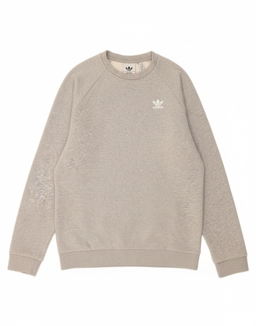 ADIDAS Mens Sweatshirt Jumper XS Grey Cotton