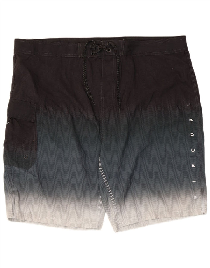Rip Curl Mens Swimming Shorts XL  Black Colourblock Polyester