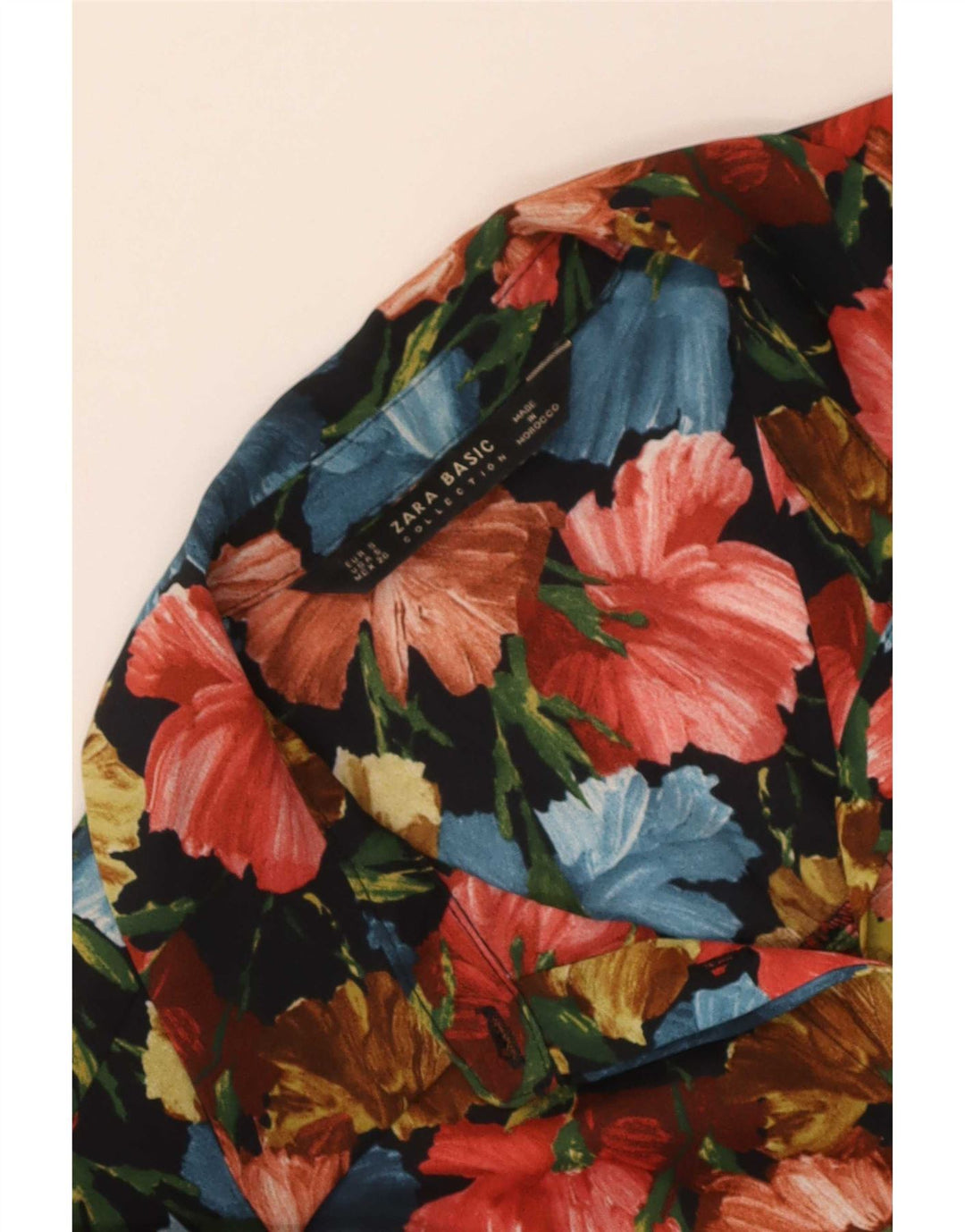 Zara Womens Oversized Shirt UK 10 Small Multicoloured Floral