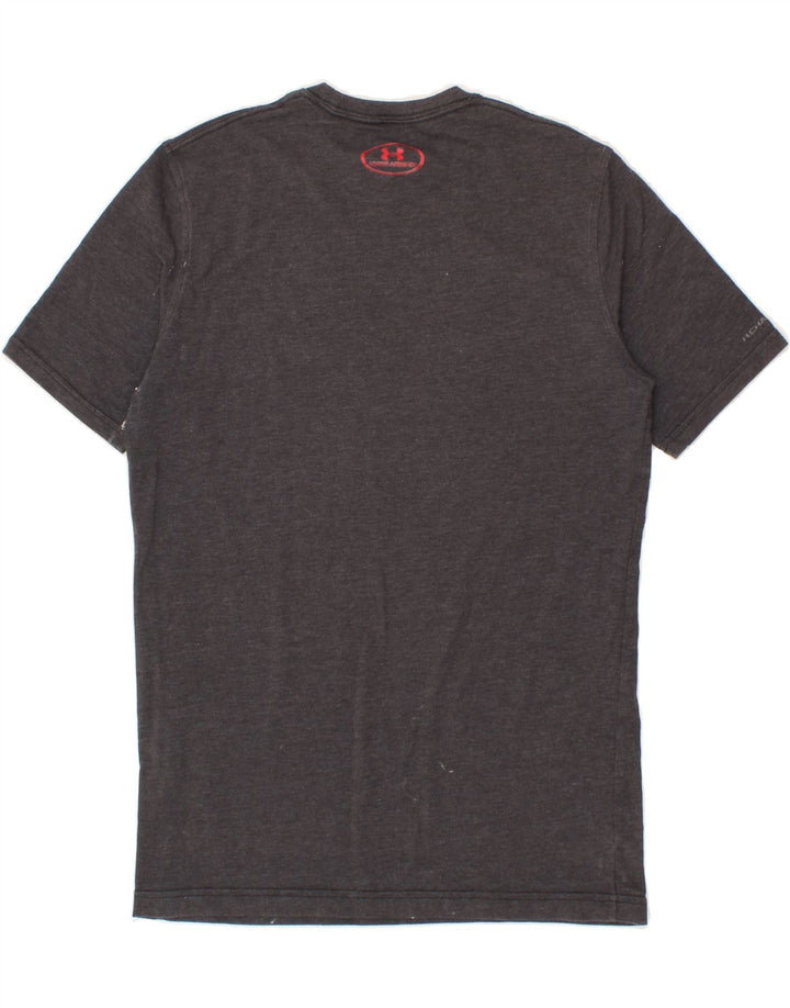 UNDER ARMOUR Mens Graphic T-Shirt Top Small Grey Vintage Under Armour and Second-Hand Under Armour from Messina Hembry 